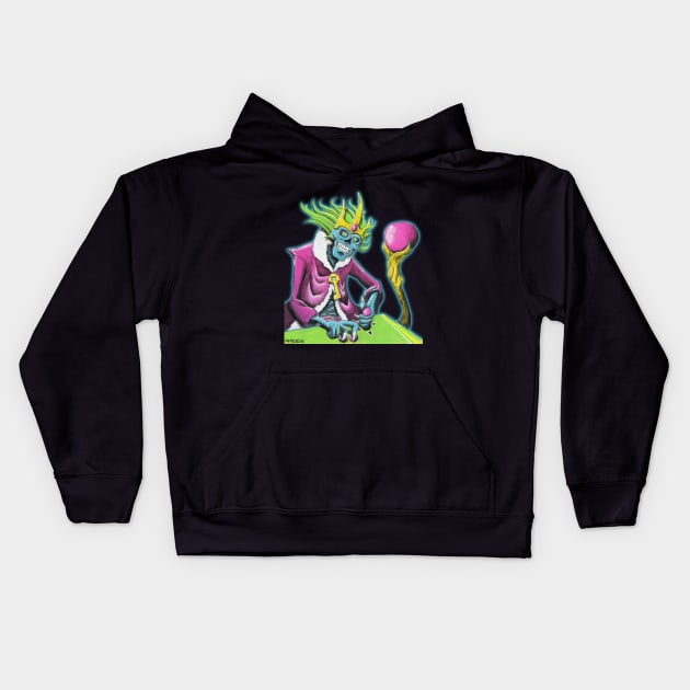 Acererak Playing Joust Kids Hoodie by amestopleeze